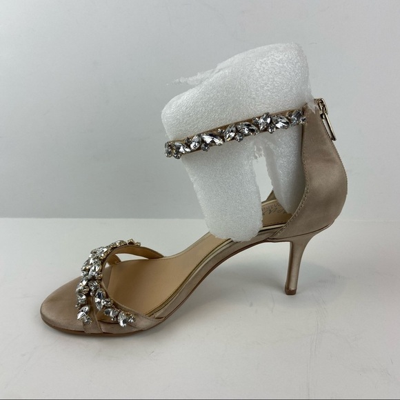 Jewel Badgley Mischka • Caroline Embellished Ankle • Strap Evening Sandals - Picture 7 of 15